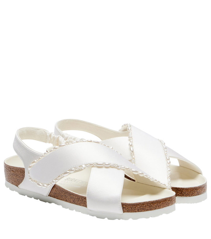 Photo: Birkenstock 1774 x Danielle Frankel Tulum embellished satin sandals