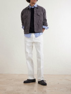 Kaptain Sunshine - T-3 Cropped Cotton-Corduroy Jacket - Gray