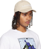 Lanvin Beige 'LANVIN' Cotton Cap