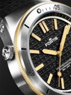Fortis - Marinemaster M-44 44mm Automatic Recycled Stainless Steel, 18-Karat Gold and Rubber Watch, Ref. F8120015