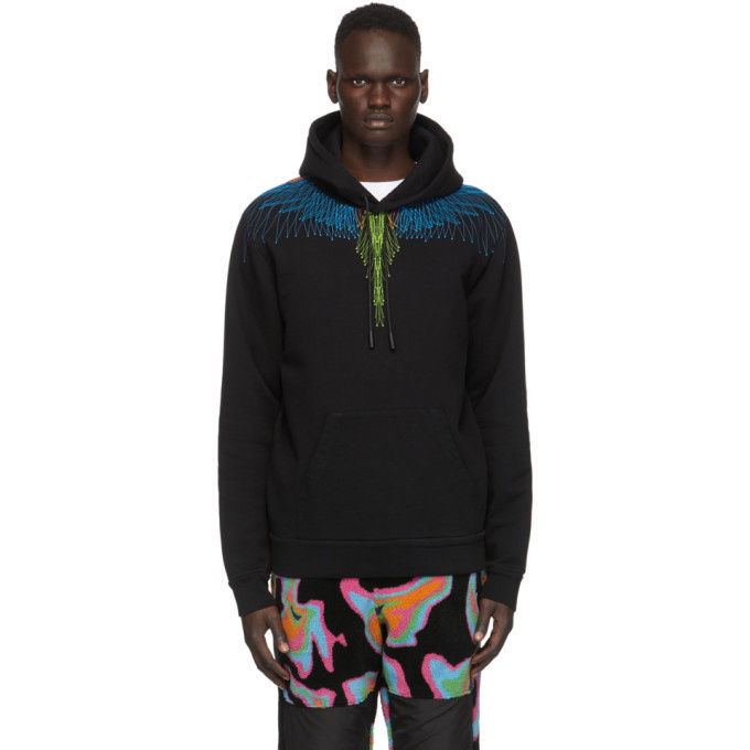 Photo: Marcelo Burlon County of Milan Black and Blue Wings Hoodie