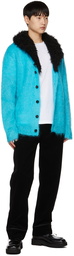 Marni Blue Mohair Cardigan