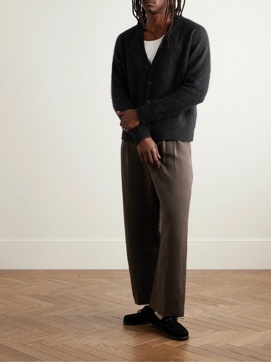 Kaptain Sunshine - Alpaca-Blend Cardigan - Black