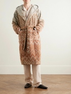 Missoni Home - Stone Ombré Striped Cotton-Terry Hooded Robe - Multi