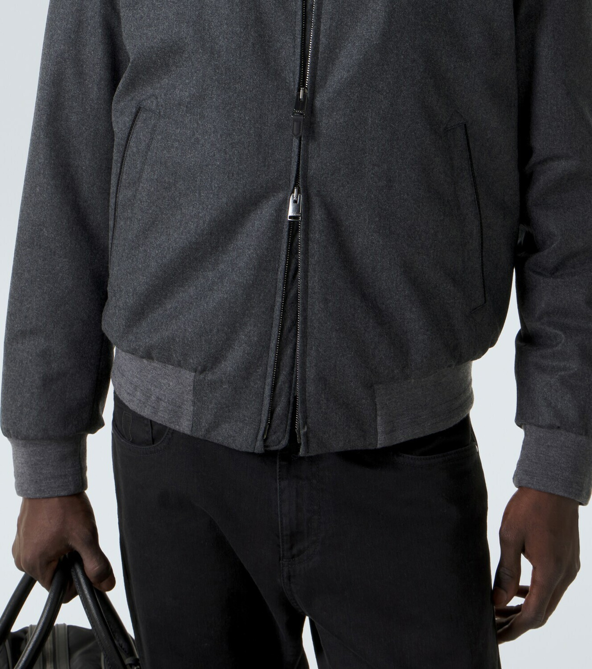 Canali Wool bomber jacket