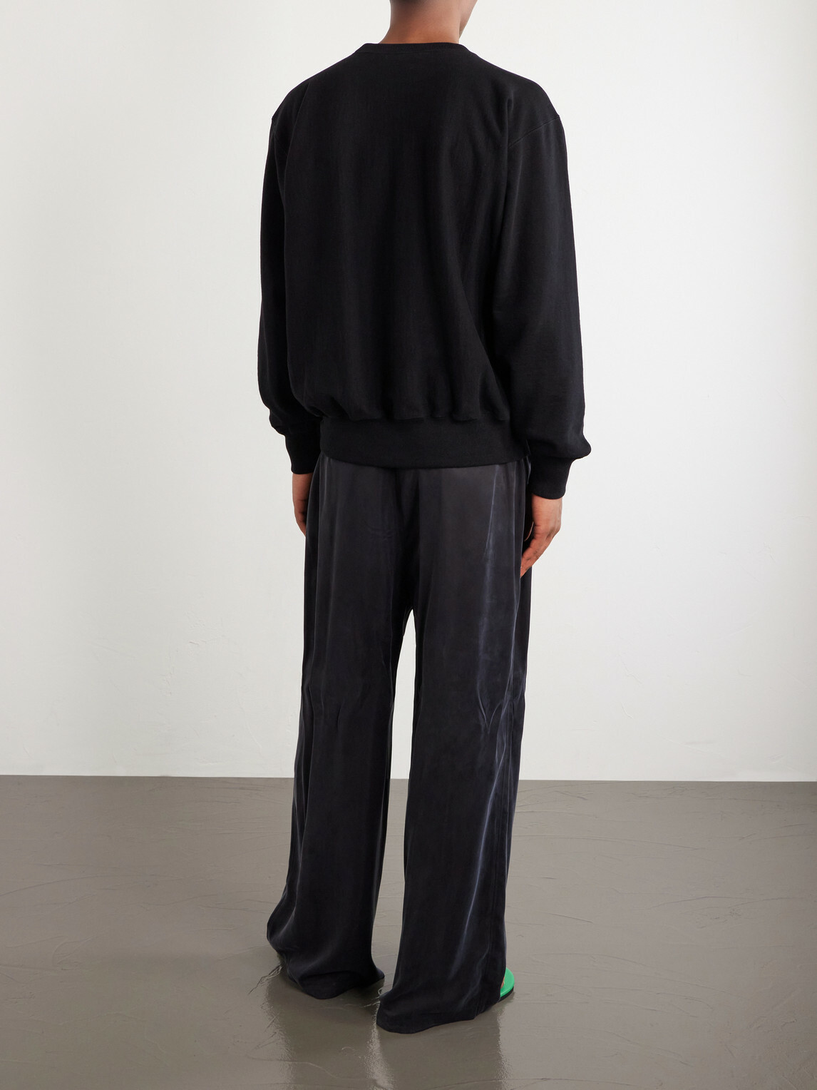 Auralee - Cotton-Jersey Sweatshirt - Black