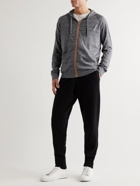 Paul Smith - Grosgrain-Trimmed Space-Dyed Cotton-Jersey Hoodie - Gray