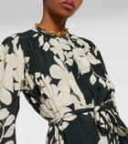 Velvet Josepha floral midi dress