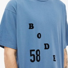 Bode Men's Flocked T-Shirt in Blue