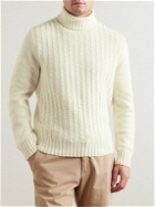 Canali - Wool-Blend Rollneck Sweater - Neutrals
