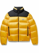 Moncler - Peuplier Logo-Appliquéd Quilted Shell and Ripstop Down Hooded Jacket - Yellow