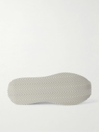 Dolce&Gabbana - Logo-Print Mesh, Leather and Suede Sneakers - White
