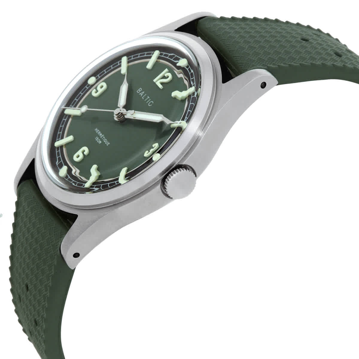 Baltic Hermetique Automatic Green Dial Mens Watch HERMGREEN