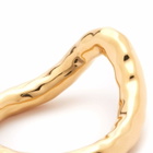 Jil Sander Women's FW5 Hammered Ring in Gold