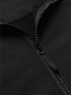 Stone Island - Logo-Appliquéd Cotton-Jersey Zip-Up Sweatshirt - Black