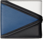 Alexander McQueen Blue & White 'The Harness' Wallet