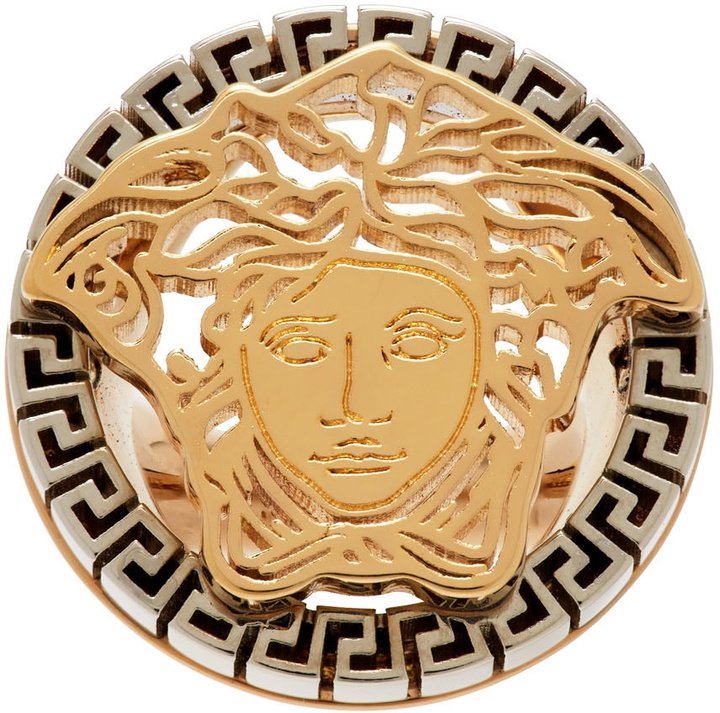 Photo: Versace Gold & Silver Medusa Touch Ring