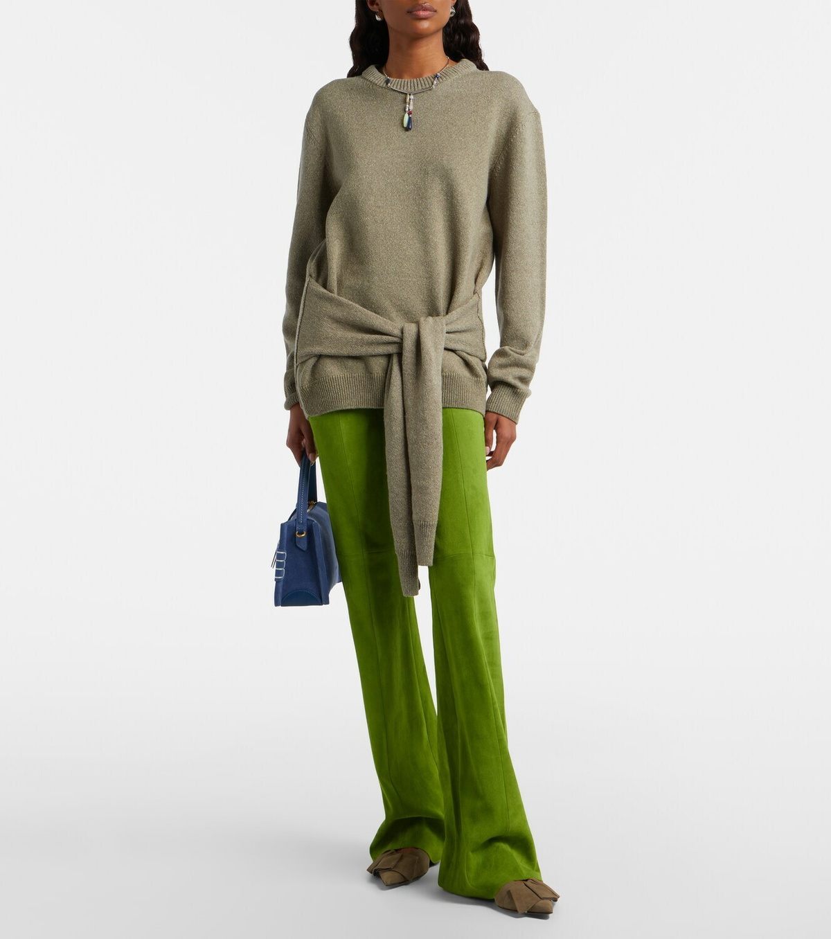 Stouls Gege suede flared pants