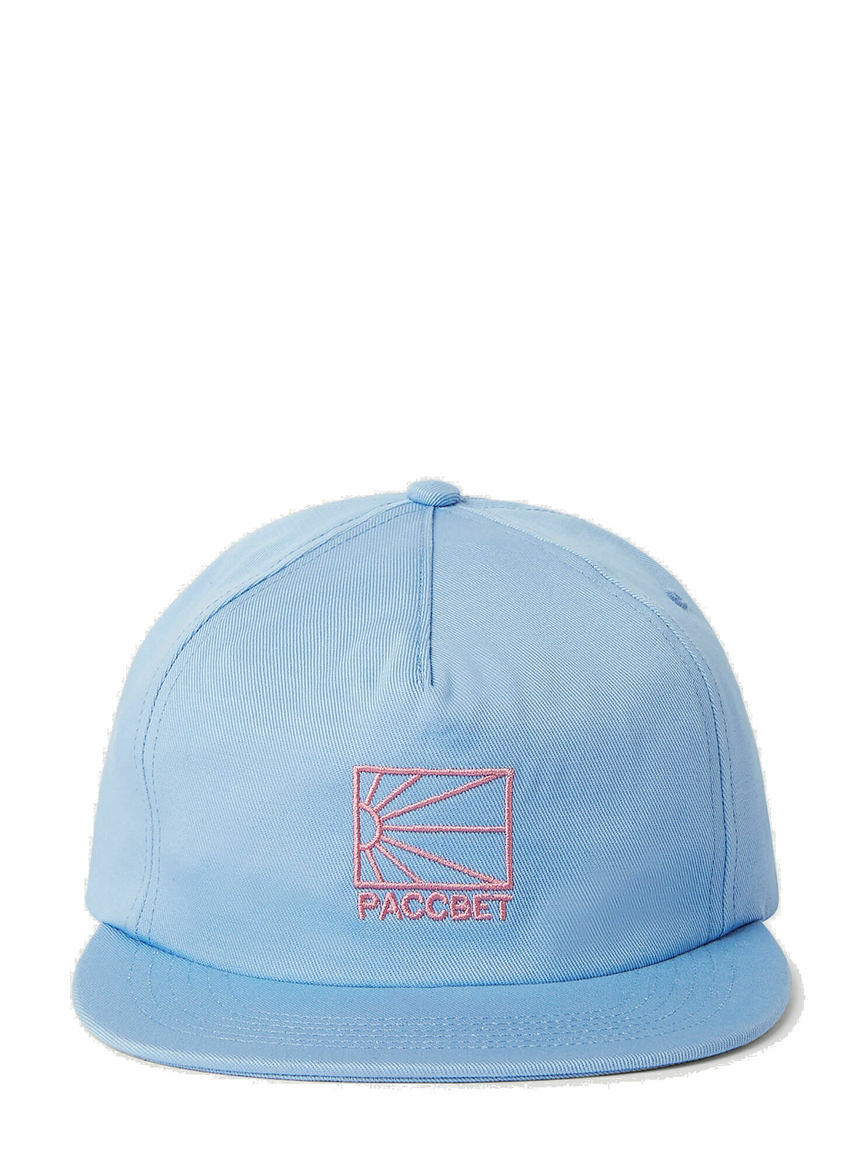 Photo: Embroidered Logo Baseball Cap in Light Blue
