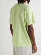 Y-3 - Logo-Print Cotton-Jersey T-Shirt - Green