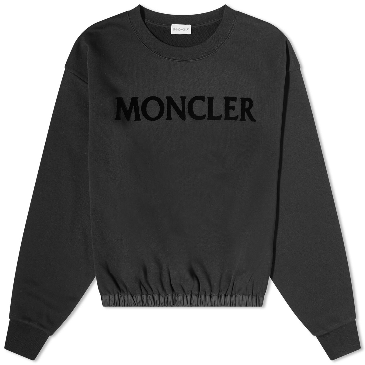 Moncler Black Flocked Sweatshirt Moncler