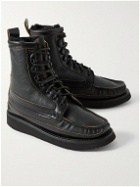 Yuketen - Maine Guide Shearling-Lined Leather Boots - Black