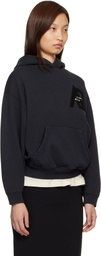 ANINE BING Black Jaci Letterman Hoodie