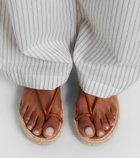 Gianvito Rossi Leather espadrille sandals