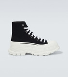 Alexander McQueen Tread Slick canvas high-top sneakers