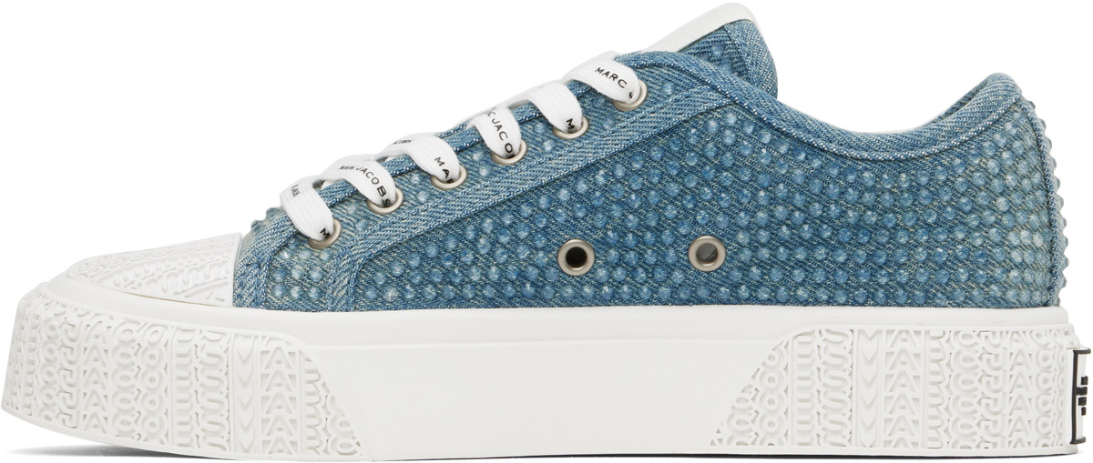 Marc Jacobs Blue 'The Crystal' Denim Sneakers