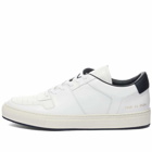 Common Projects Men's Decades Low Sneakers in White/Navy