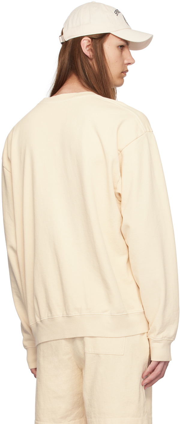 【Sporty & Rich】Athletic Sweatshirt Off White Sporty & Rich Athletic Society Unisex Sweatshirt Gray
