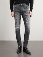 AMIRI - Hollywood Skinny-Fit Embellished Jeans - Black