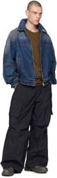 Juun.J Indigo Zip Denim Jacket