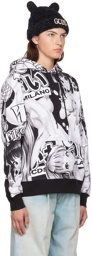 GCDS Black & White Hentai Hoodie