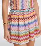 Missoni Zigzag halterneck lamé romper