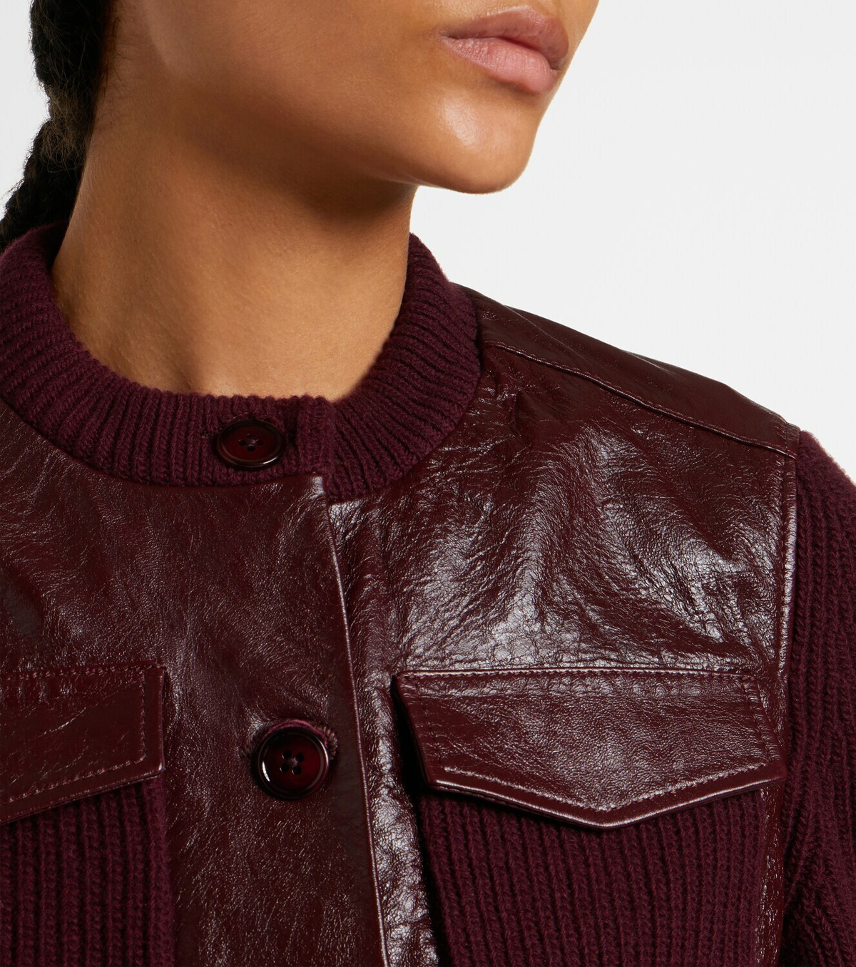 Dorothee Schumacher It's A Match cropped leather jacket