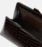 The Attico - 8.30 PM croc-effect patent leather clutch