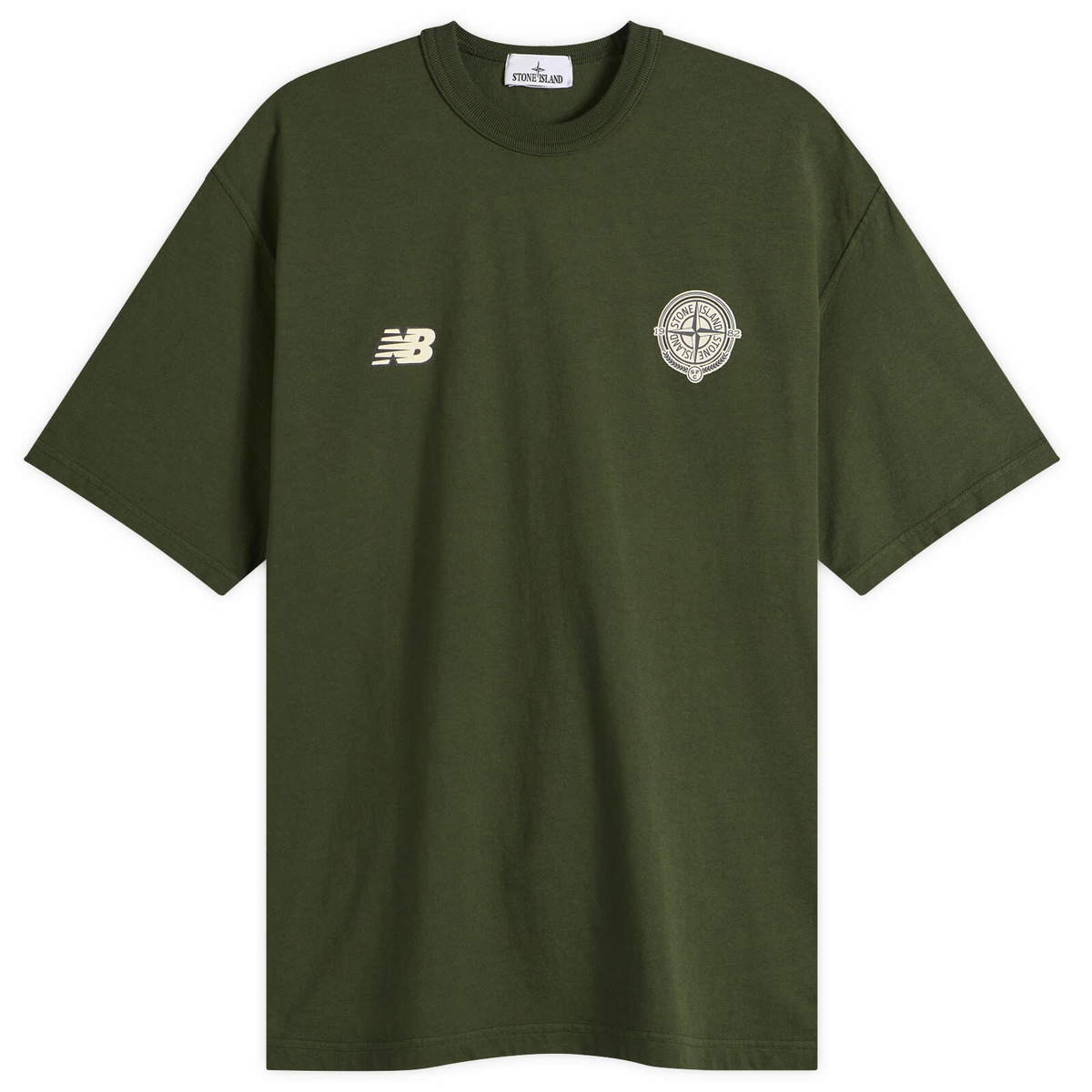 Stone Island Men's x New Balance T-Shirt in Juniper