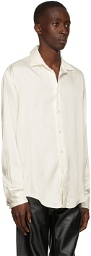 GmbH Off-White Satin Shirt