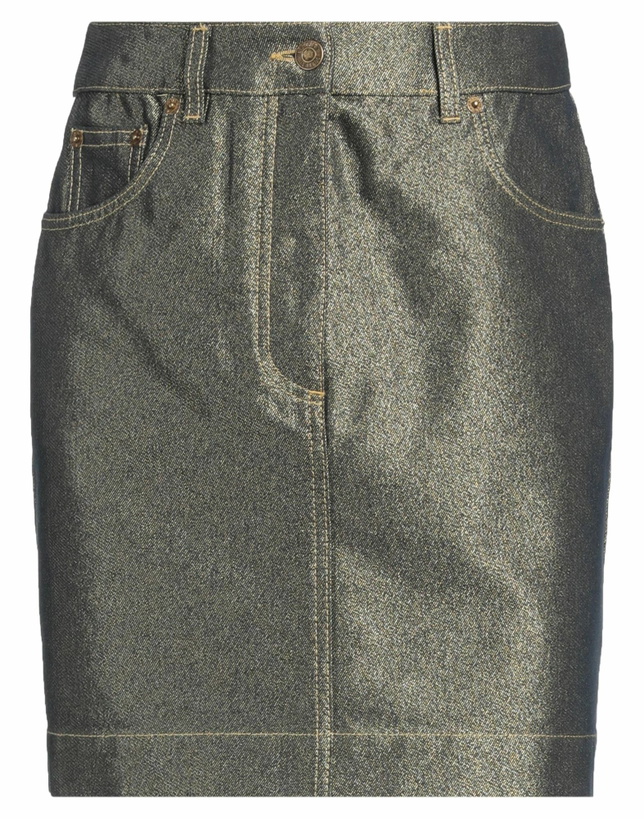 Photo: Moschino Womens Denim skirt in Gold