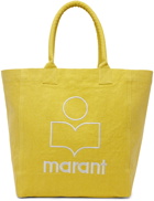 Isabel Marant Yellow Yenky Logo Tote