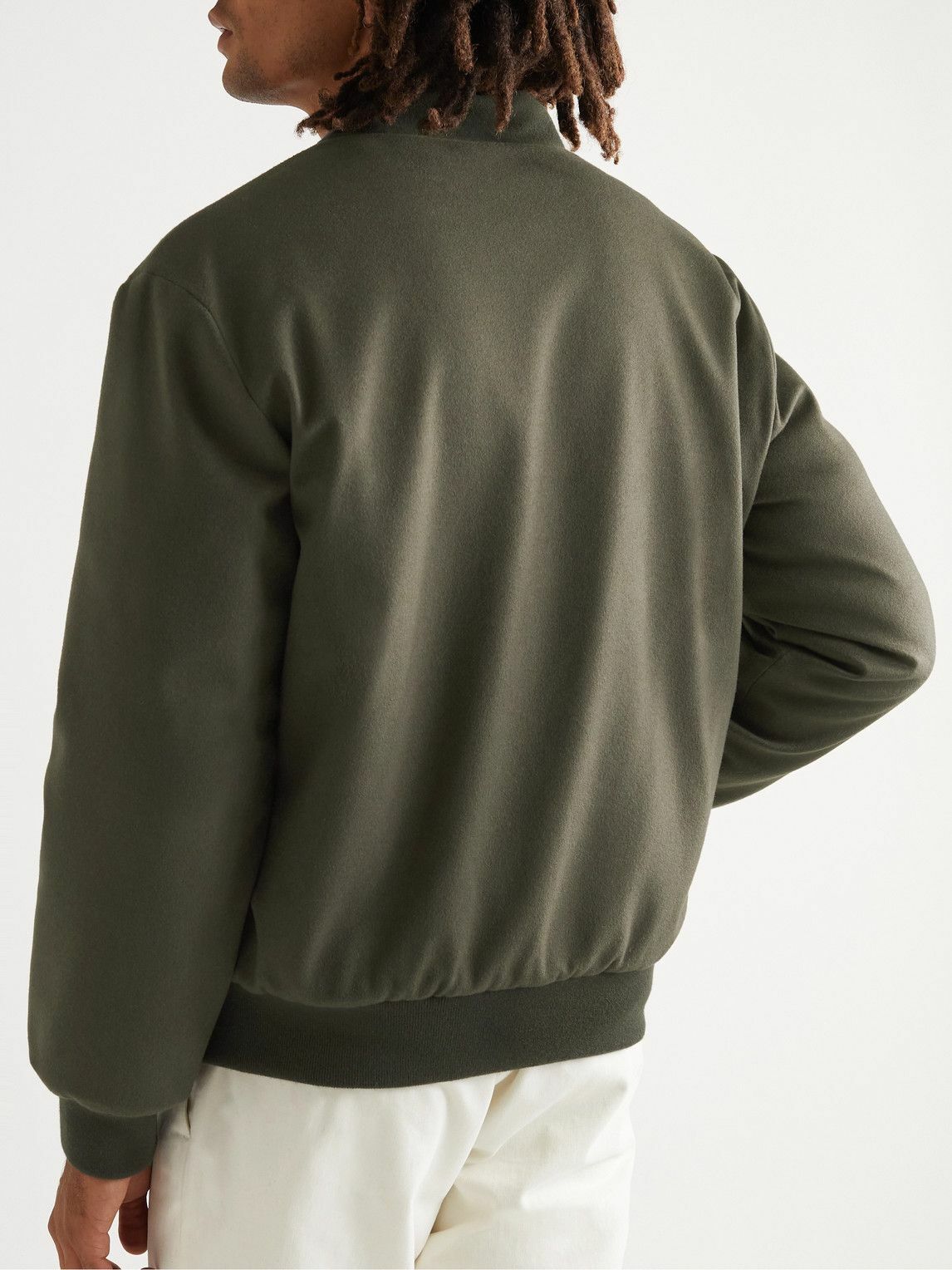 Loro piana discount green bomber jacket