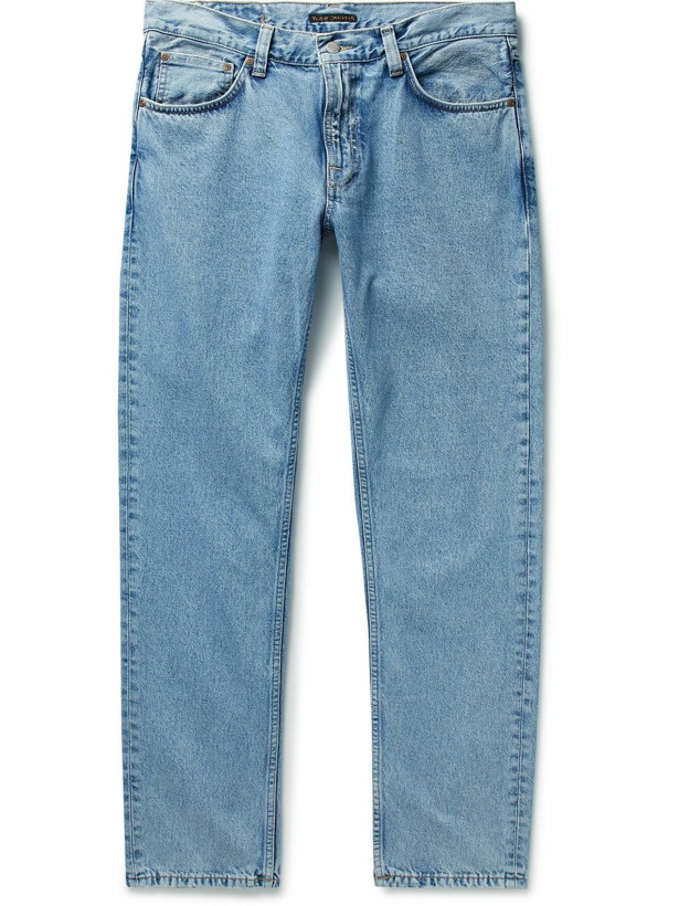 Photo: Nudie Jeans - Gritty Jackson Straight-Leg Jeans - Blue