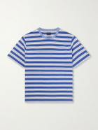 Noah - Striped Cotton-Jersey T-Shirt - Blue