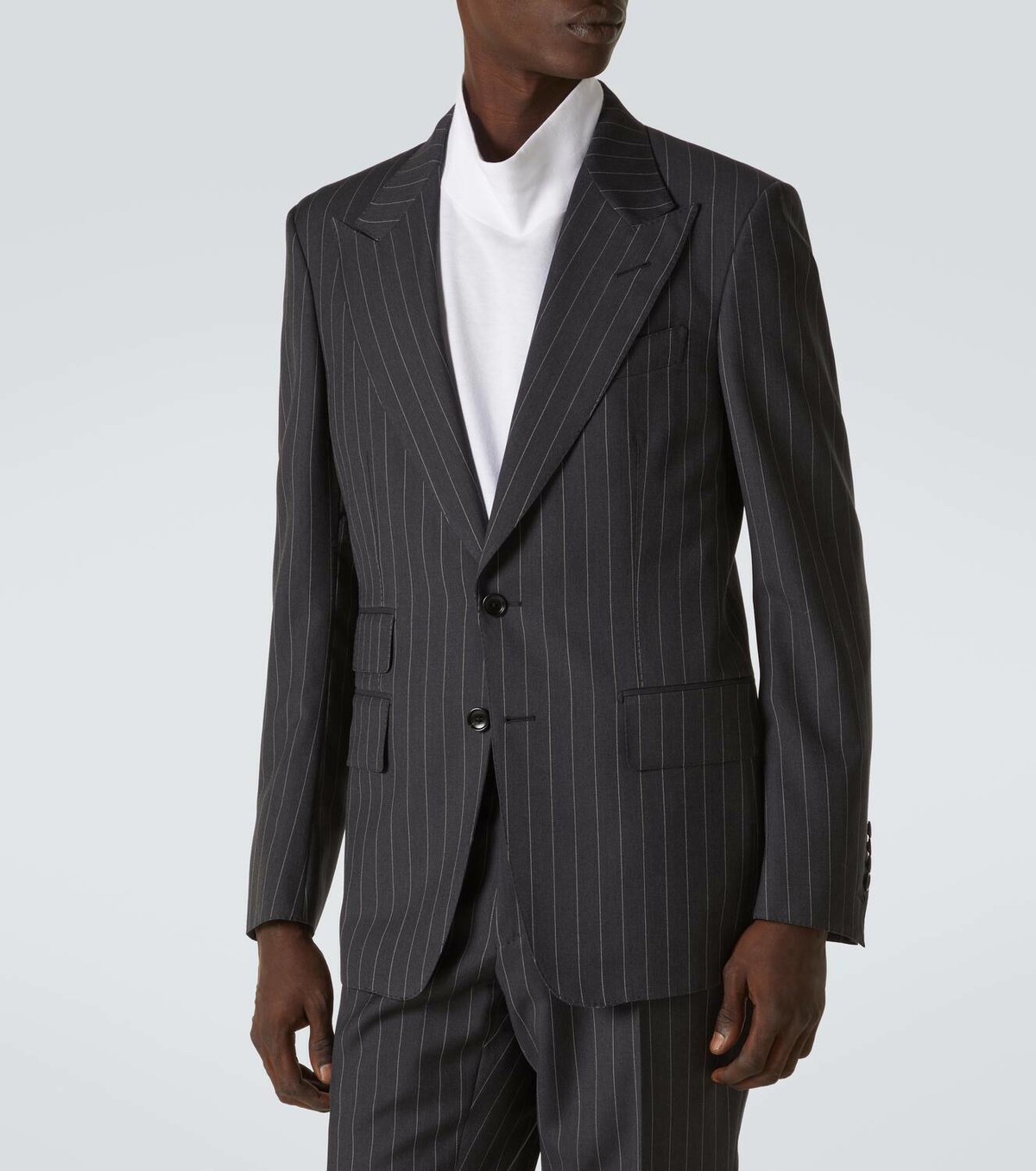 【関税＆送料込み】Tom Ford Pinstripe Pants TOM FORD Straight-Leg Piped Tech-Jersey Track Pants for Men