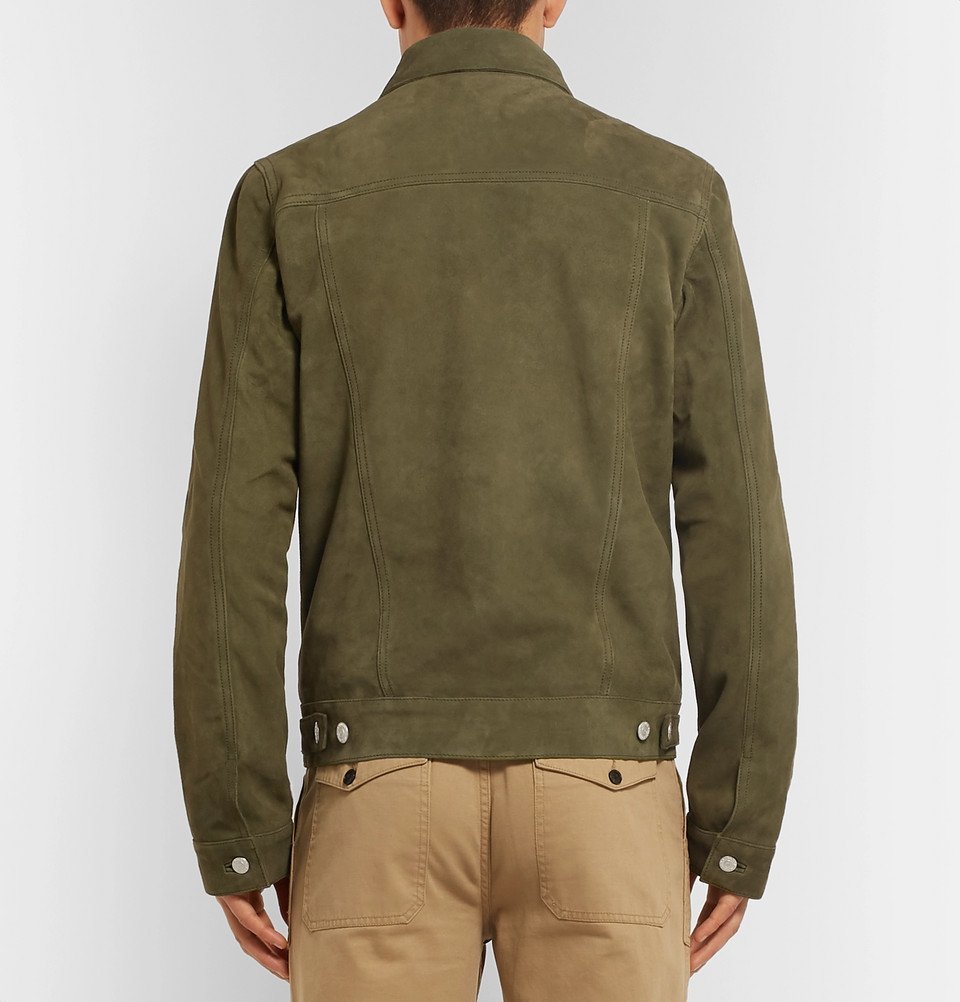 Officine Generale - Johan Suede Zip-Up Trucker Jacket - Men