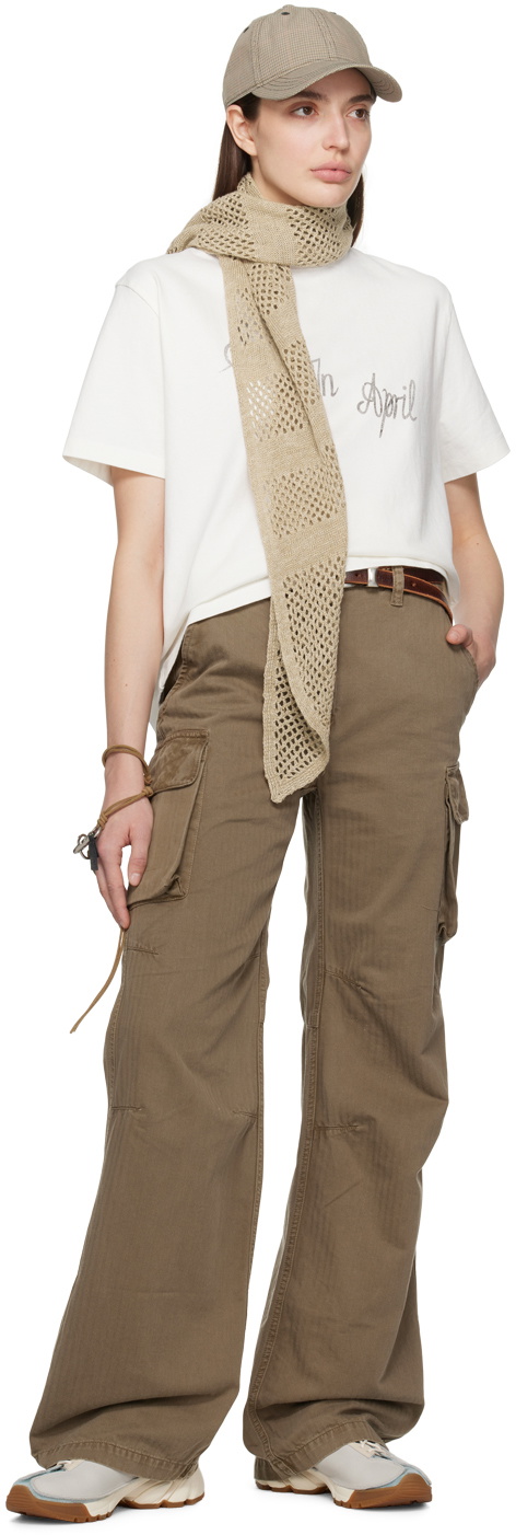 Our Legacy Beige Triangle Scarf Our Legacy