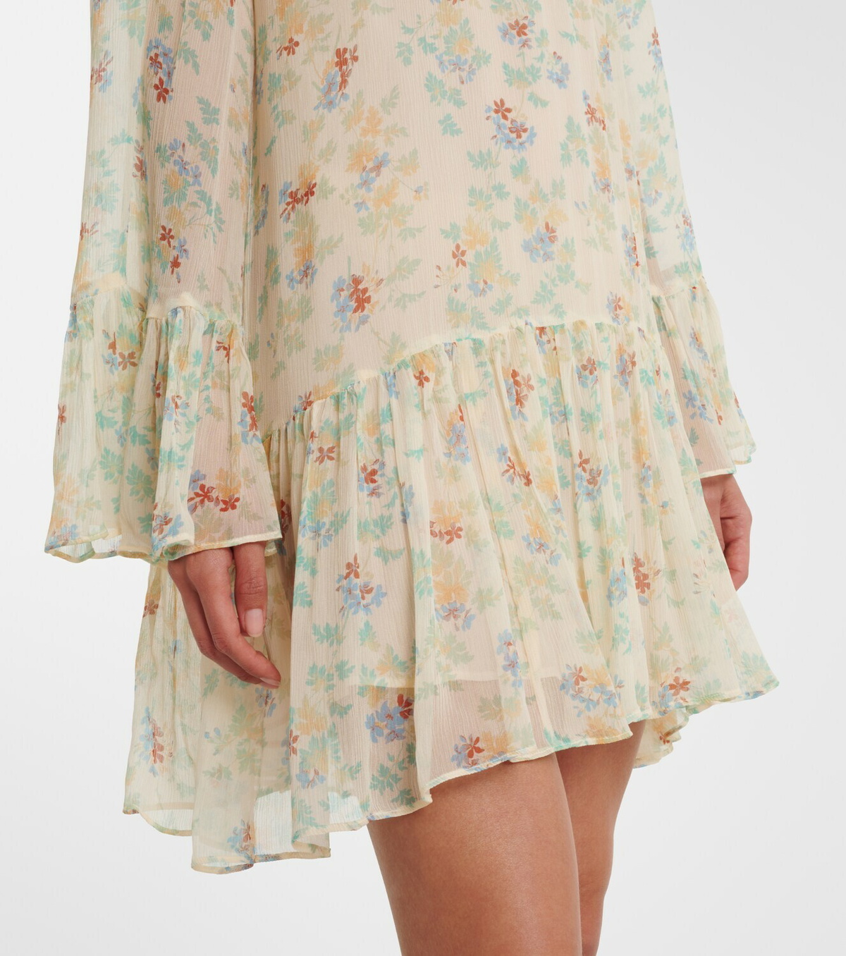 Ulla Johnson Emmeline floral silk chiffon minidress