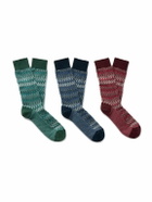 Missoni - Three-Pack Crochet-Knit Cotton-Blend Socks - Multi